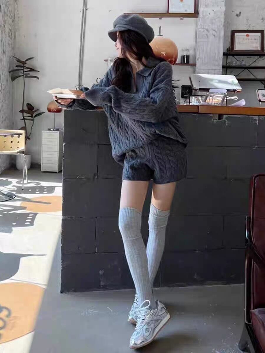 人気】ニットショートパンツセットアップ | HOLSOL 人気】ニットショートパンツセットアップ | HOLSOL