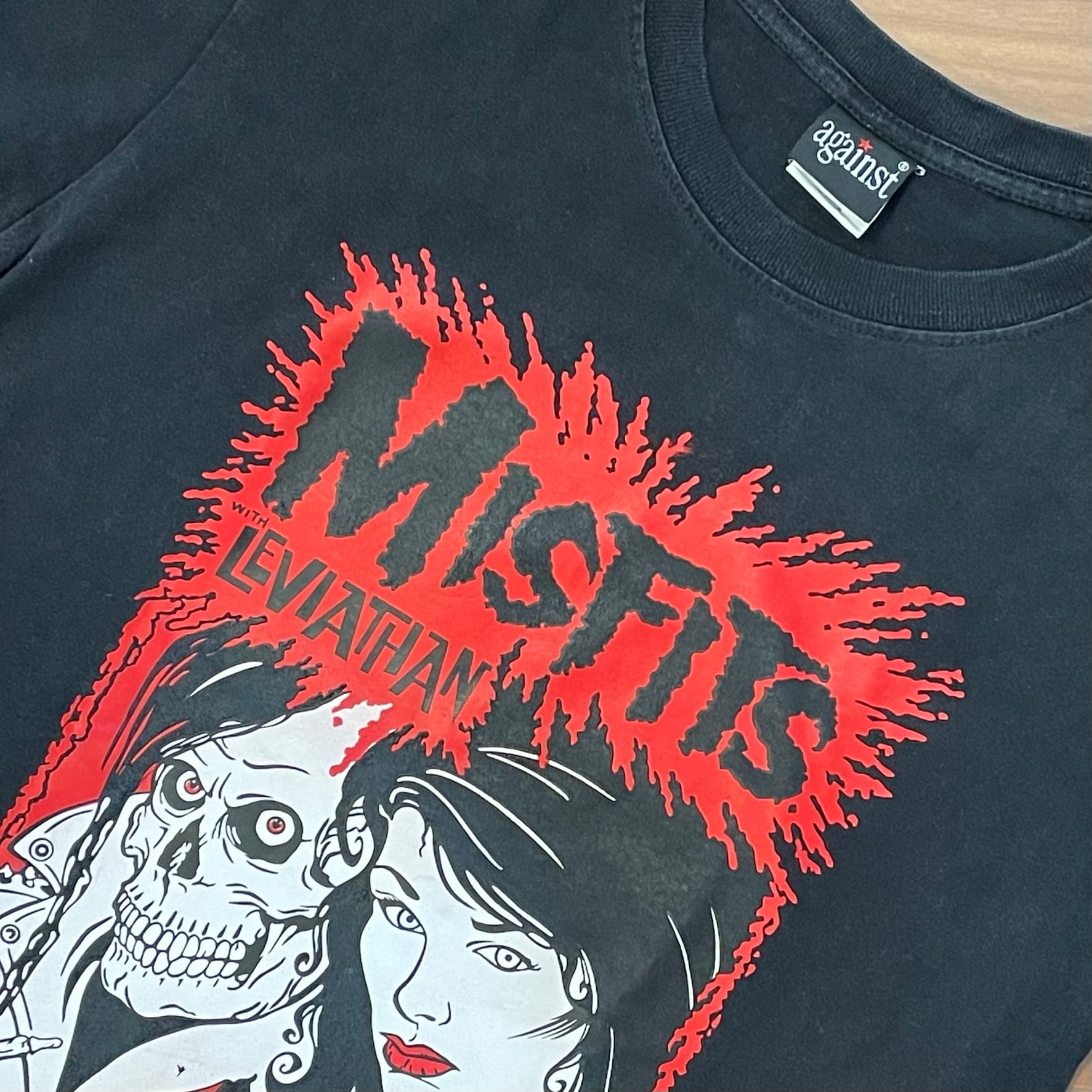 againstバンドTシャツ Misfits ミスフィッツ バンt ロックTシャツ US