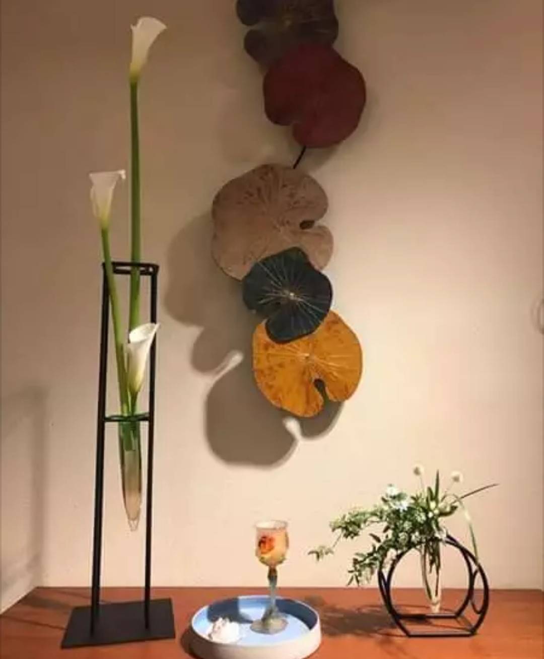 TSUNE】田中恒子デザイン ゆらり鉄器 大 鉄器×ガラス花器×陶器花器