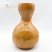 フラダンス イプ ひょうたん ブラウン系 楽器 小物 小道具 茶 艶 光沢 ケース セット 紐 タヒチアン レッスン 練習 ダンス小物 舞台 ステージ イベント 音楽 ハワイアン アロハ 花 プルメリア柄 青 白 ブルー系 ホワイト系