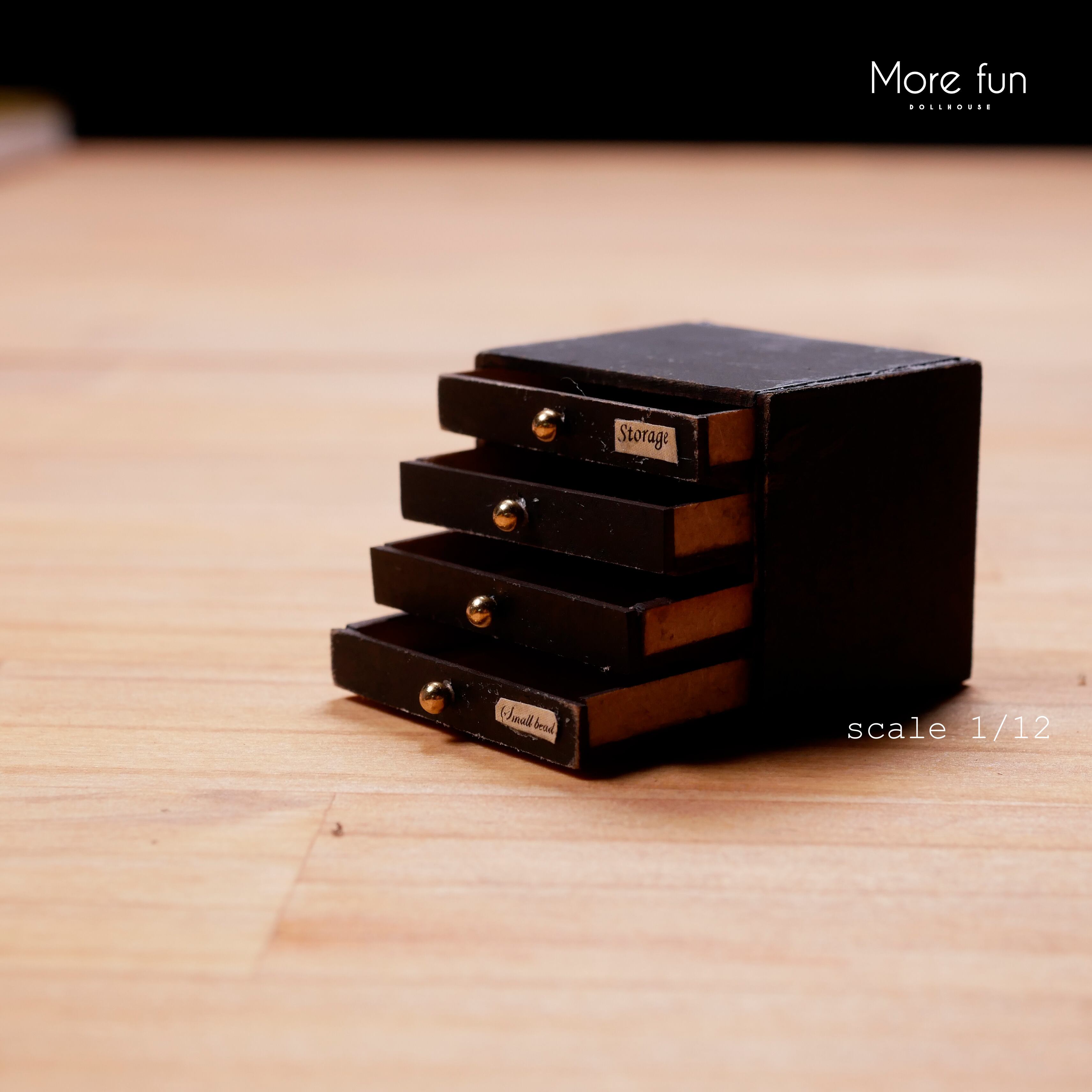 書類ラック4段A L-024 ミニチュア ドールハウス 手作りキット miniature dollhouse kit
