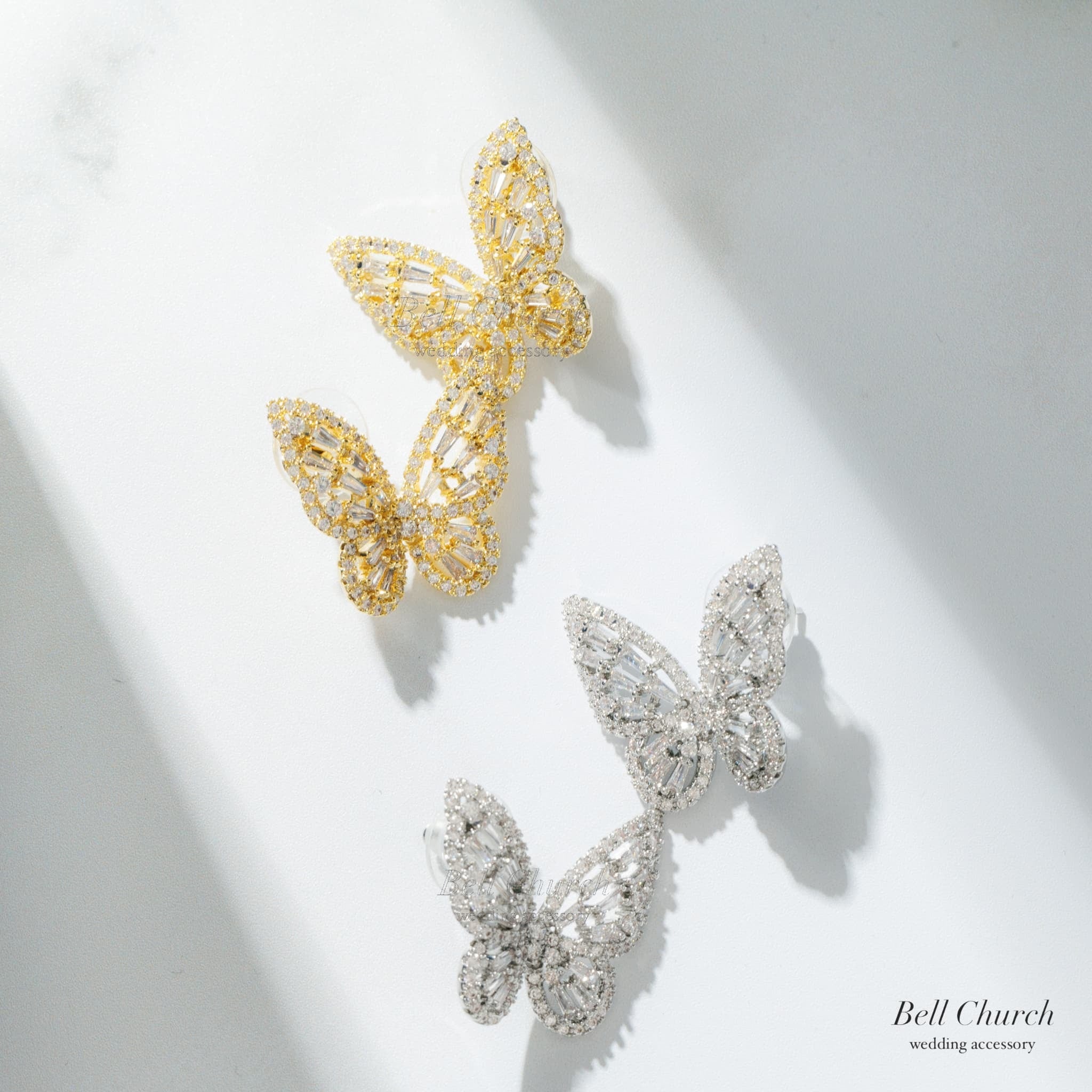 ピアス イヤリング | ジルコニア | 蝶モチーフ | シルバー | (BC-E75 ピアス イヤリング | ジルコニア | 蝶モチーフ | シルバー | (BC-E75