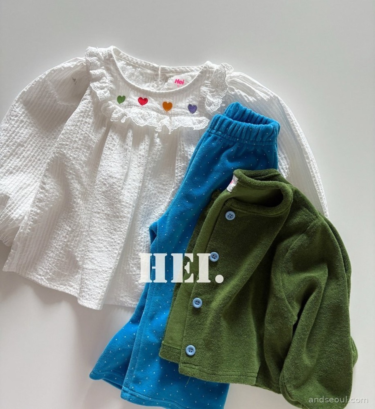【取寄/韓国直送】Hei ハートブラウス |秋服|韓国子供服|26/AT