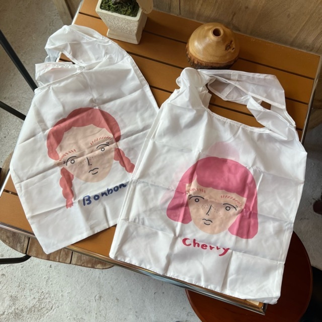 ENNUI ECO BAG　Cherry　アンニュイエコバッグ　チェリー　折り畳み　エコバッグ　バッグ　かわいい