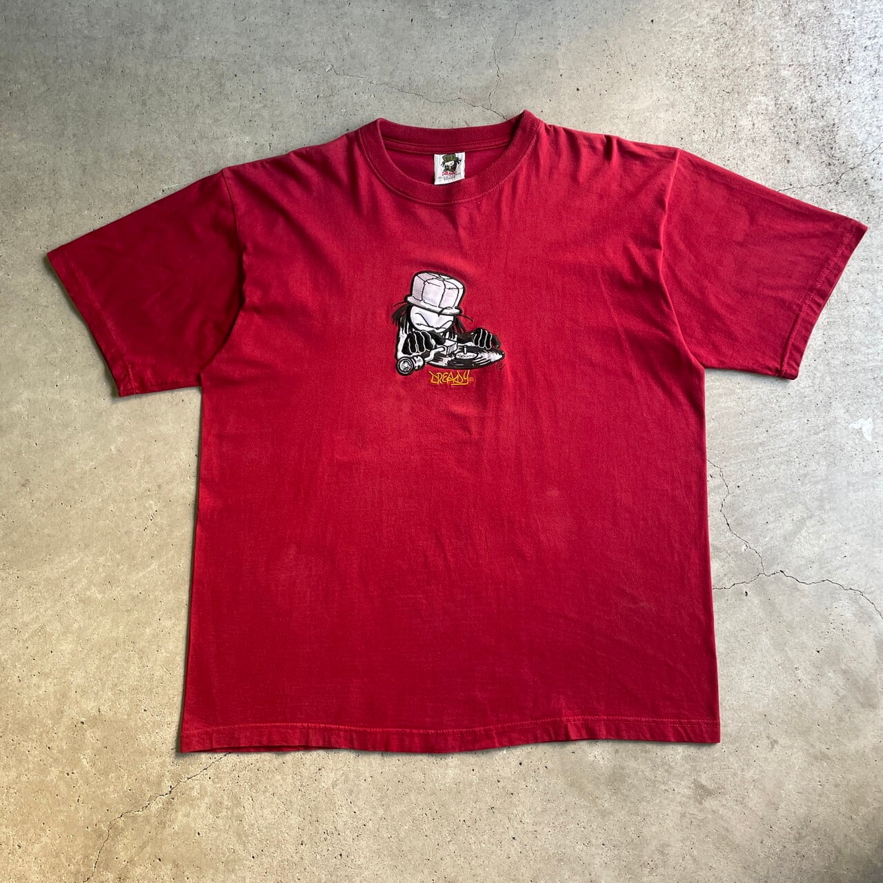 90年代 イングランド製 DREADY キャラクター 刺繍 Tシャツ メンズXL