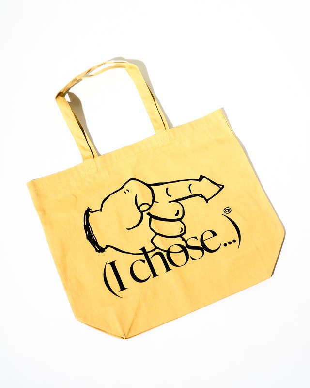 ORNAMENT STORE "(I Chose...)" Mustard Big Tote-bag
