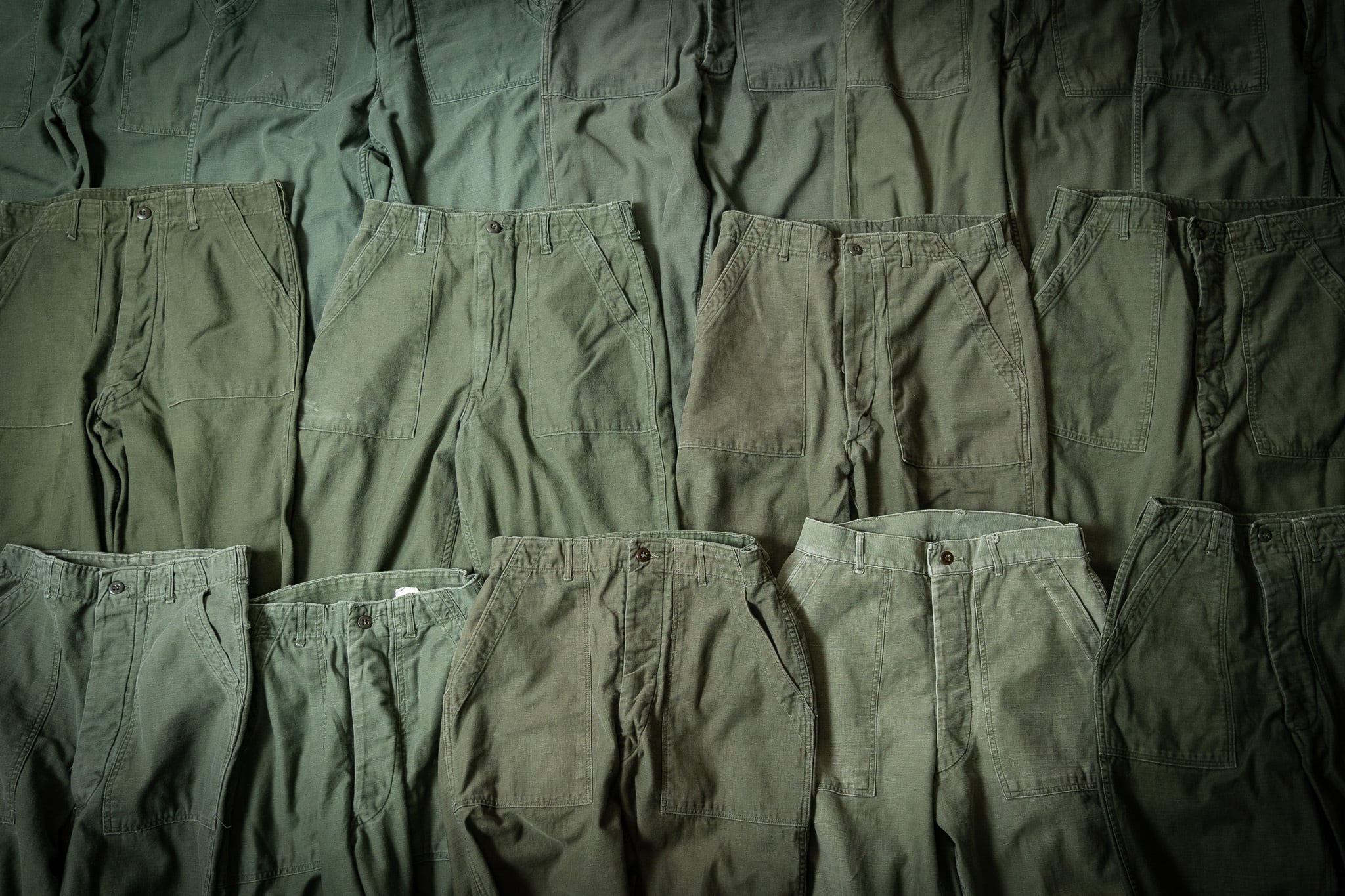 32×29】U.S.Army Utility Trousers OG-107 実物 米軍 ベイカーパンツ