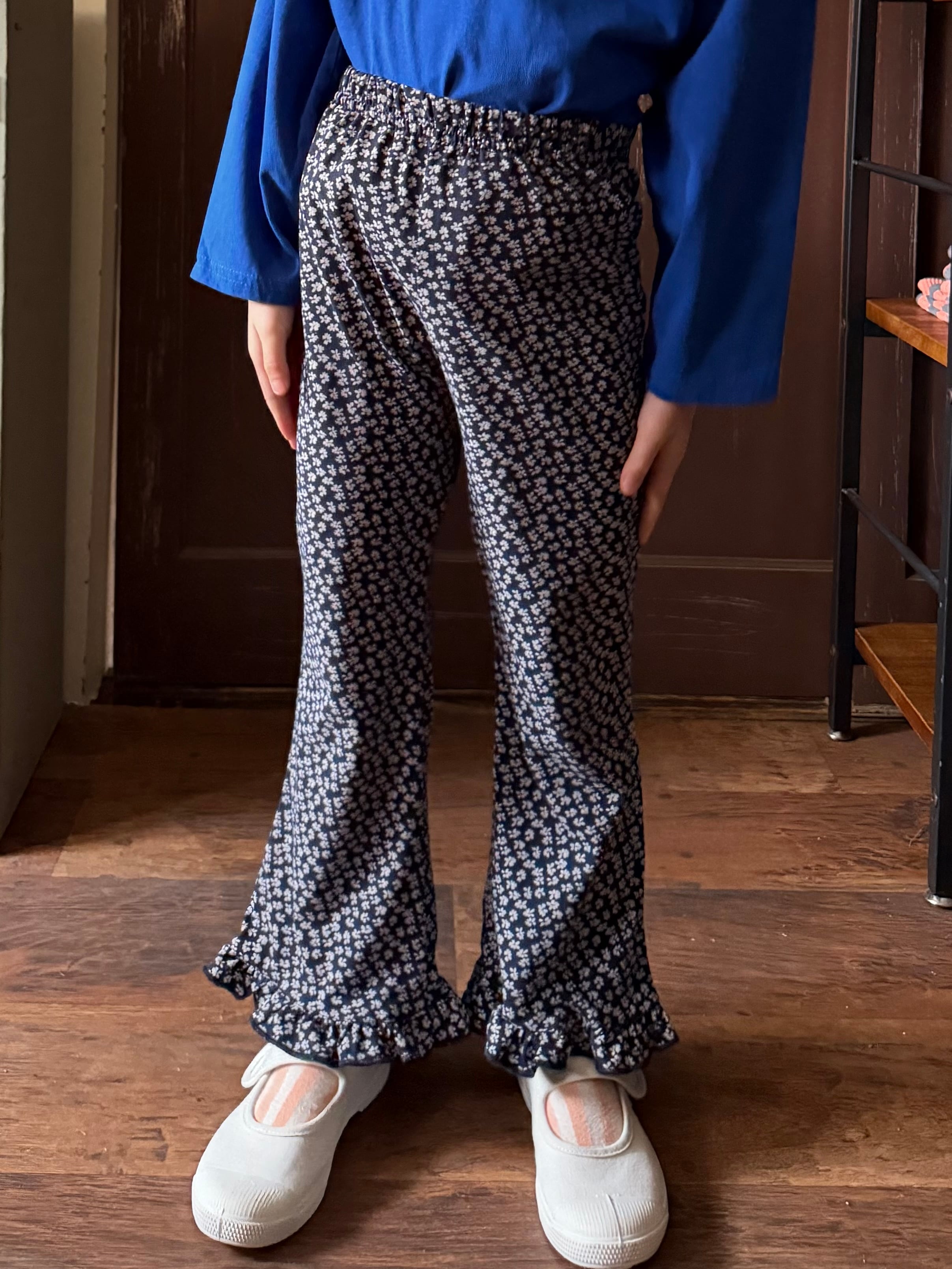 フリルフラワーコットンパンツ（100〜130cm）4346