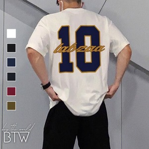 【韓国メンズファッション】バックプリントTシャツ アメカジ カジュアル スポーティー ストリート ゆったり カラバリ豊富 プチプラ BW2512