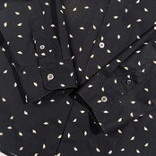 A.P.C. アーペーセー 総柄 ジオメトリック 長袖シャツ サイズ L /ブラック系 メンズ