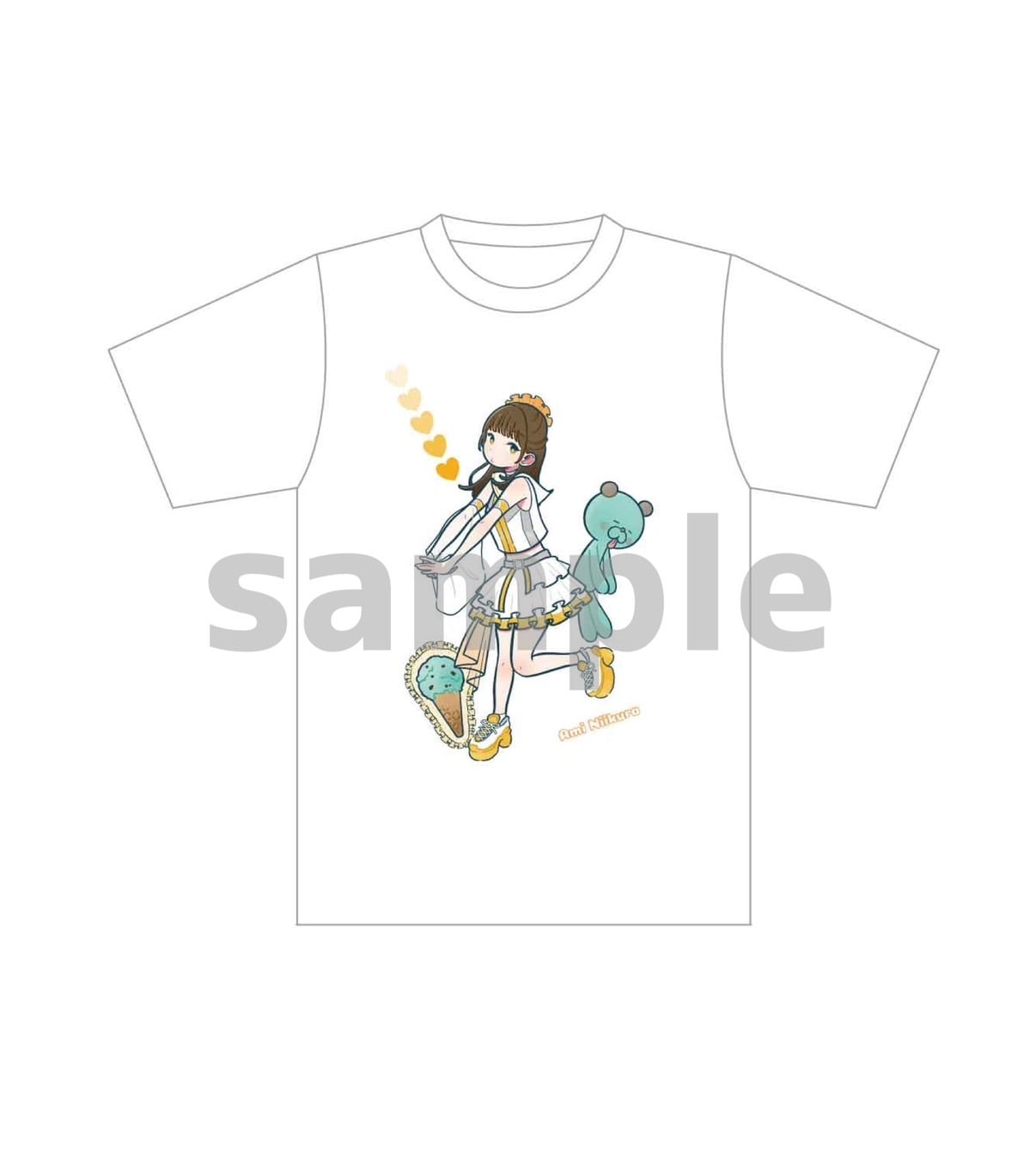 にきちゃんはいじゃんぷ】ソロTシャツ | UP UP GIRLS SHOP