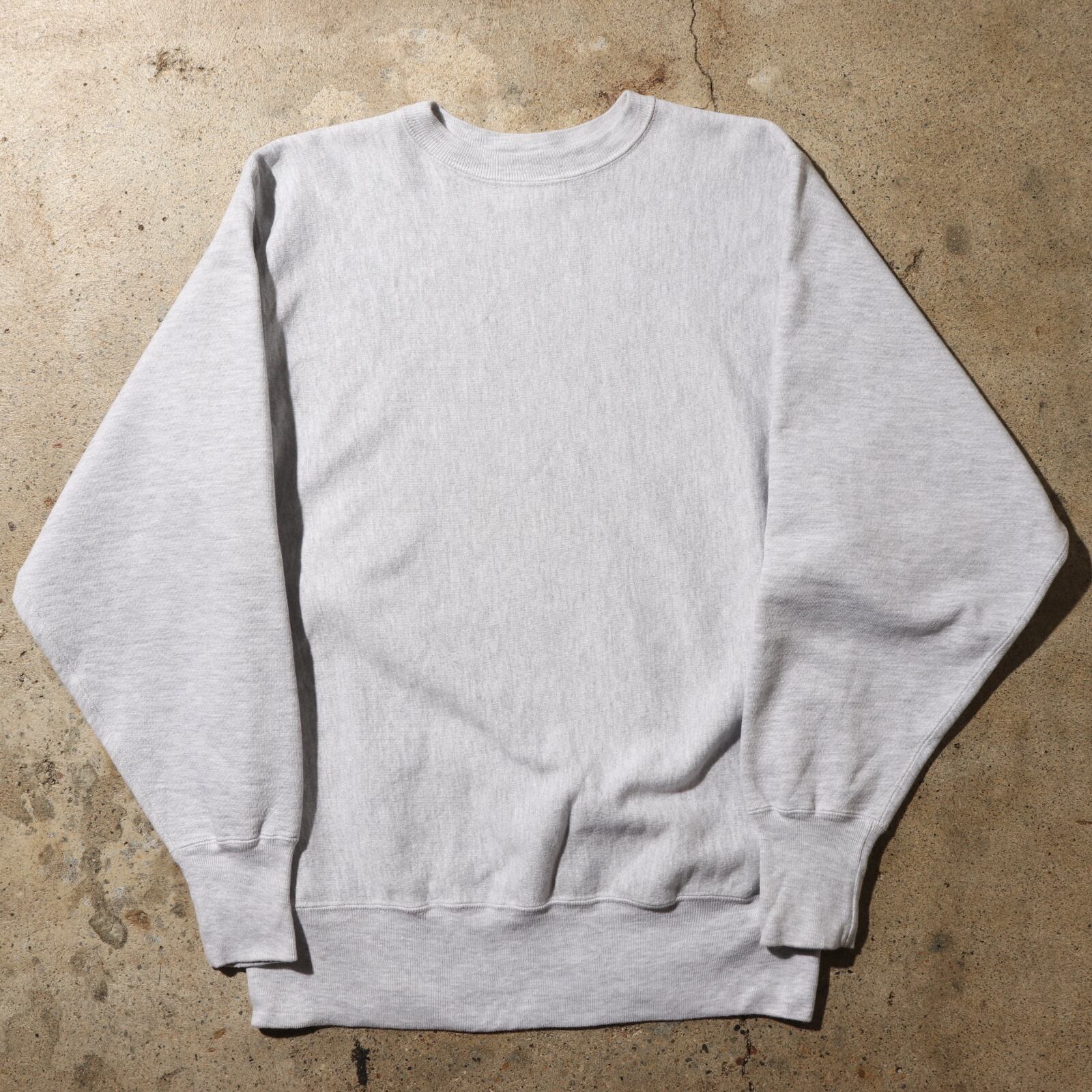美品 目無し 90s L グレー リバースウィーブ チャンピオン スウェット  