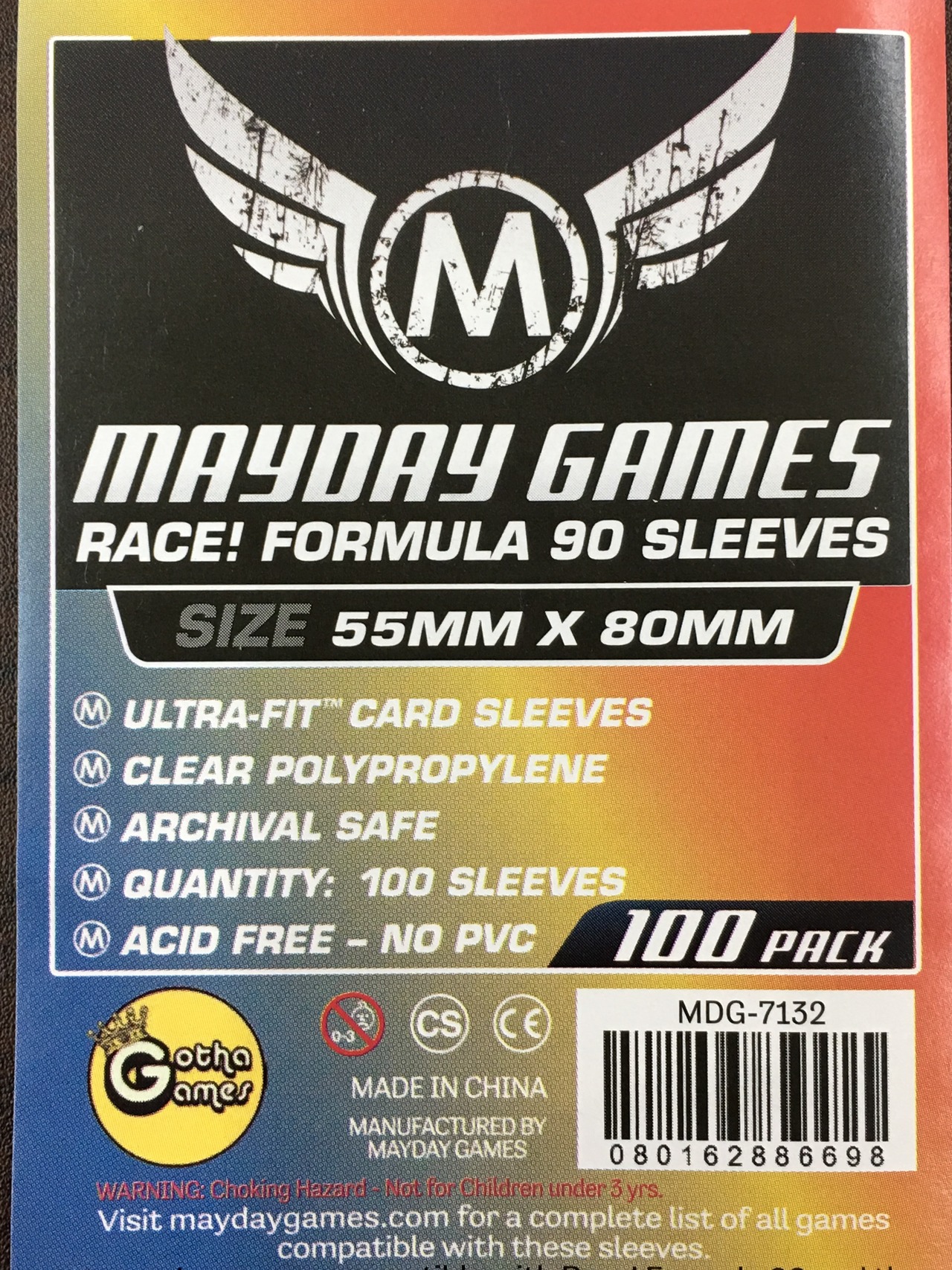 【スリーブ】Race Formula90 55×80  / mayday games 7132/7137