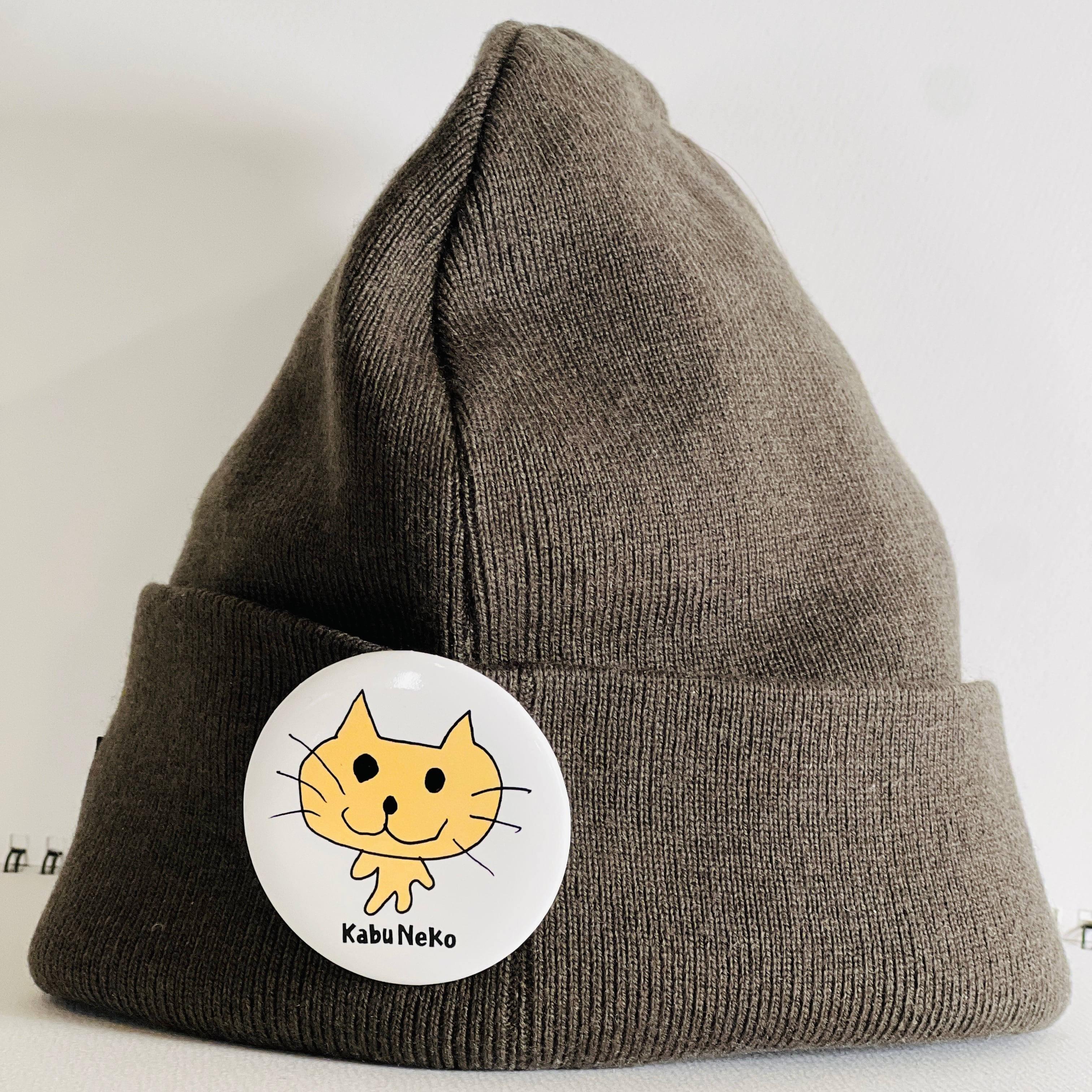 かぶねこ 缶バッチ | KabuNeko_Genkey