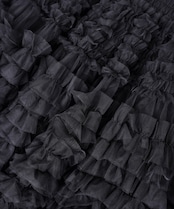 フリルチュールイージーフレアスカート (GRAY) CQ-47104