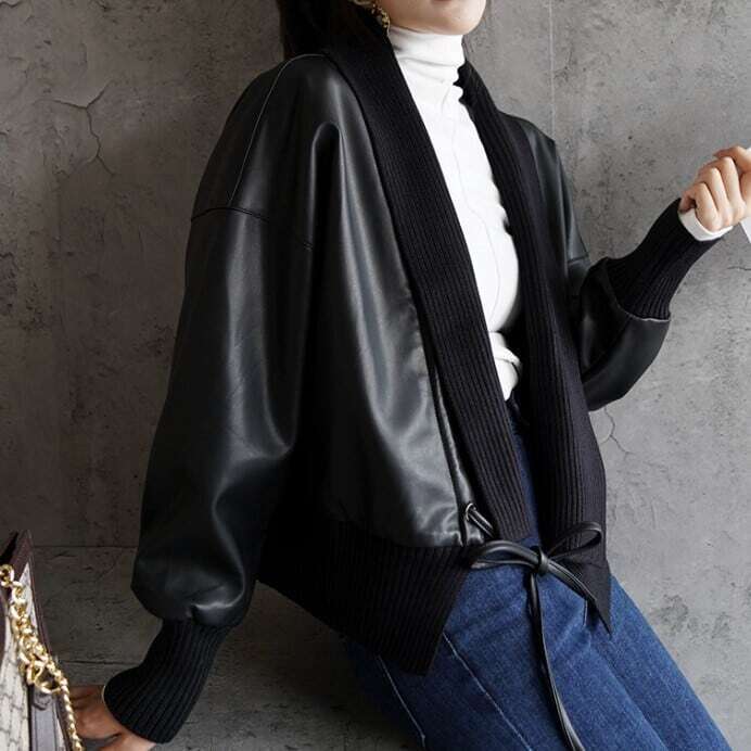 eco leather jacket 11768 | abeille