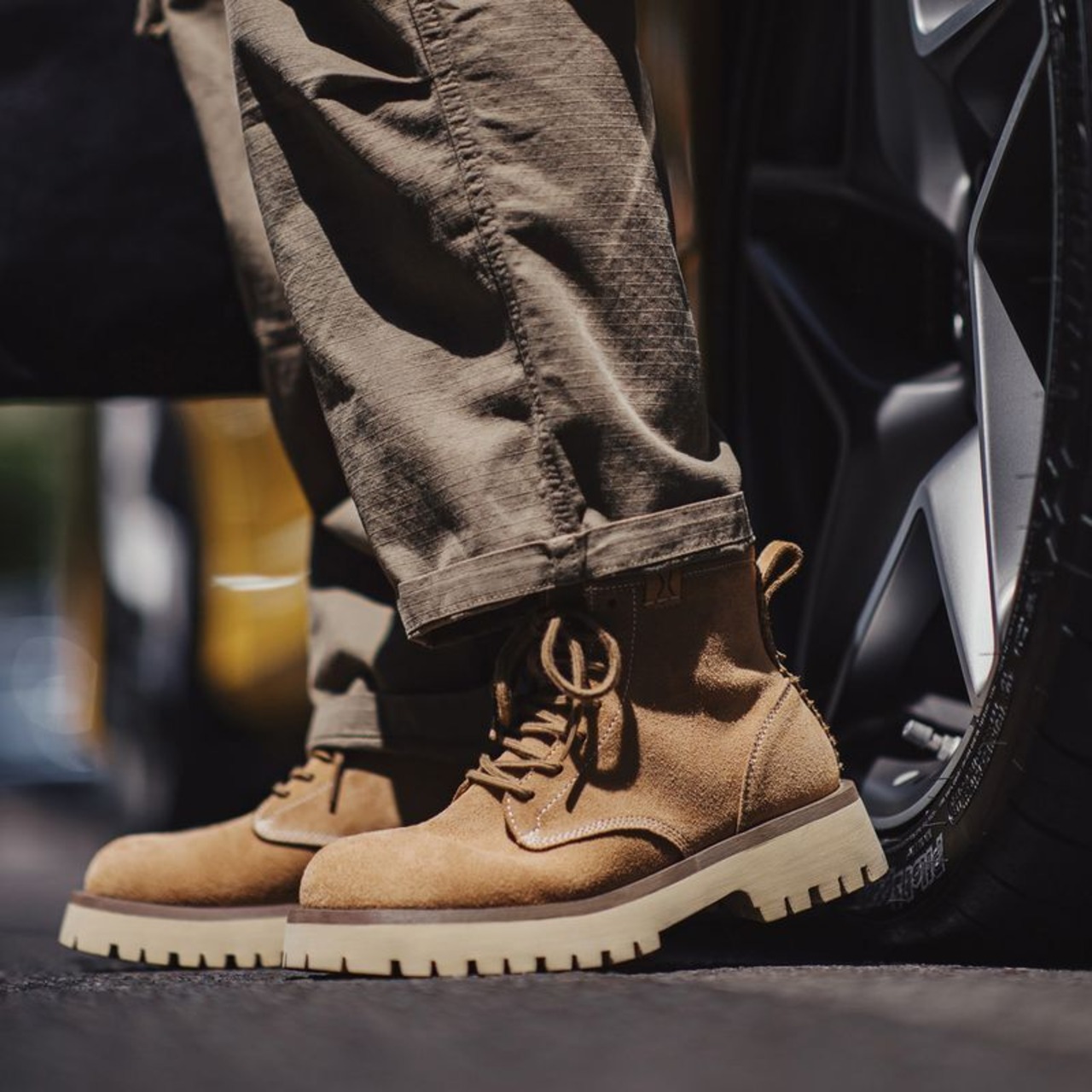 Cow Suede High-Top Ankle Boots / カウ スエード ハイトップ アンクル ブーツ