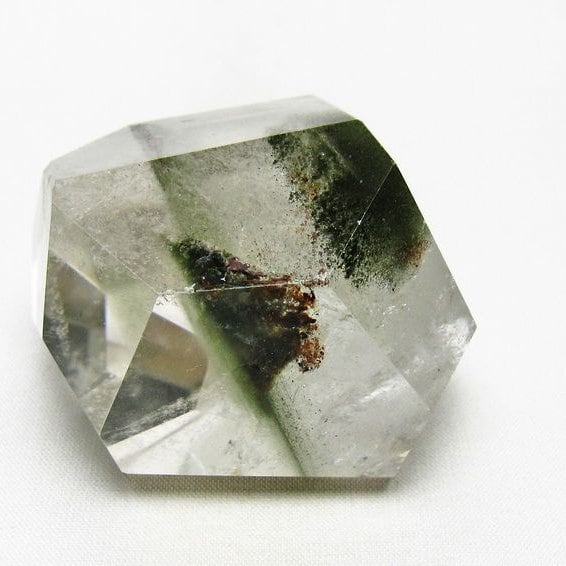 グリーンファントム 原石 虹入り ファントムクォーツ 一点物 171-7718