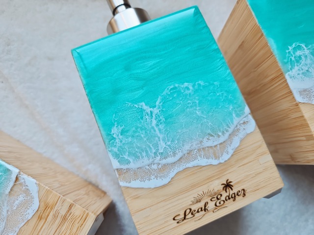 393.オーシャンレジンアート ソープディスペンサー