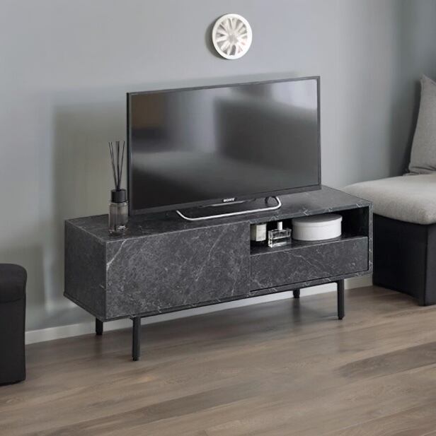 【送料無料】【幅100cm】大理石柄テレビ台 マーブル柄 ストーン柄 幅100cm【大理石柄テレビボード／全2カラー】テレビ台 大理石柄