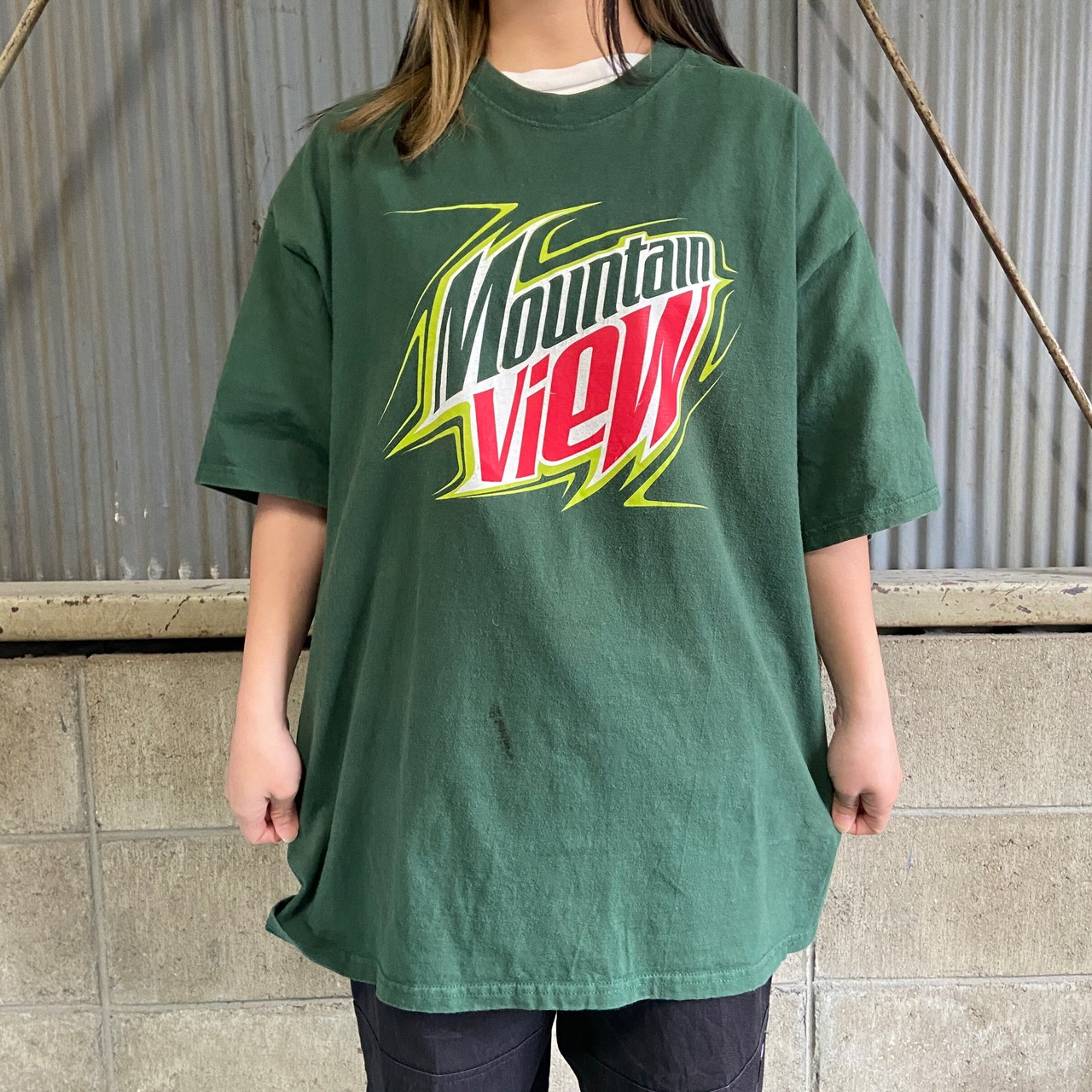 MOUNTAIN DEW マウンテンデュー アドバタイジング 企業ロゴ プリントT 