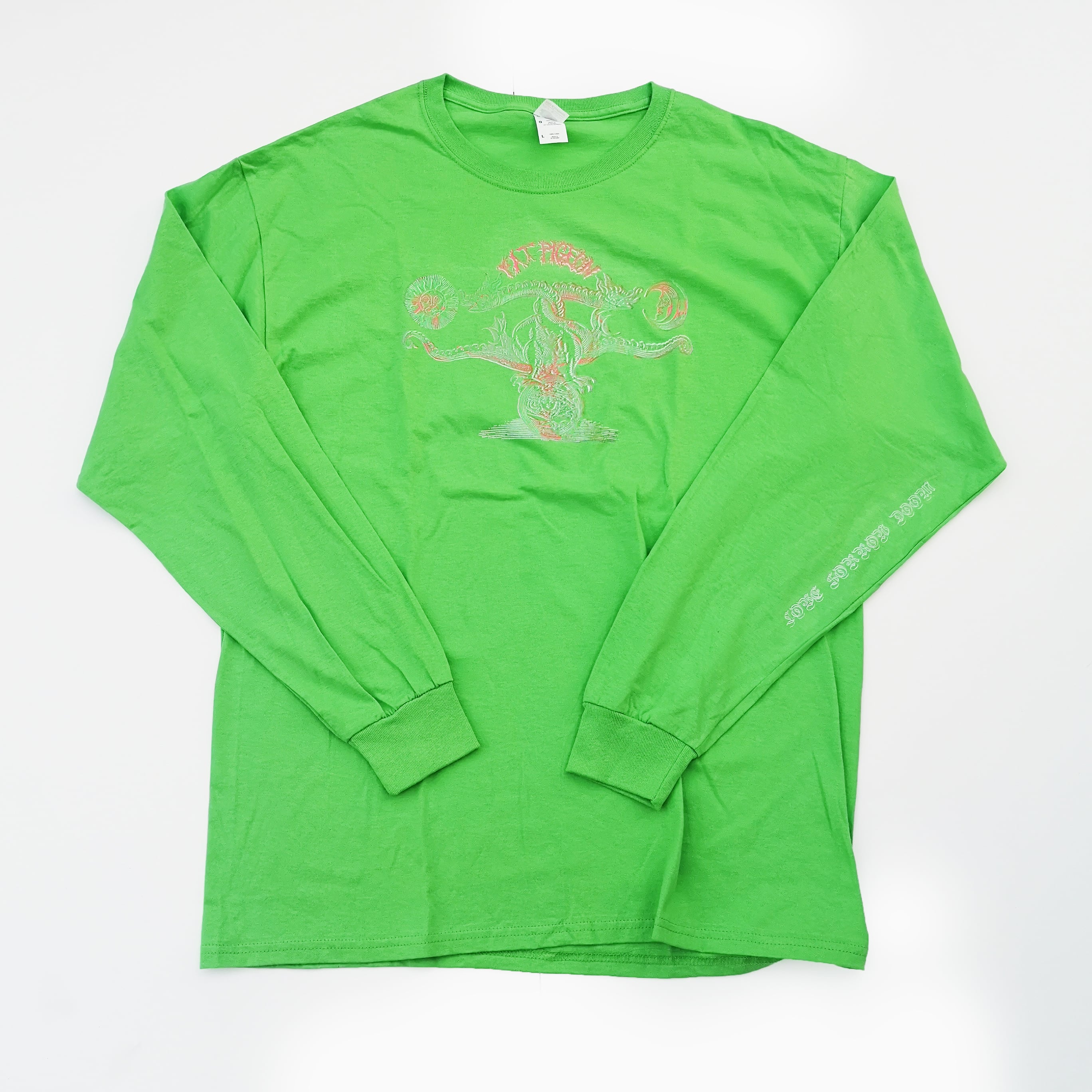 FAT PIGEON RECORDS "Soul Sacrifice" LONG TEE Light Green L