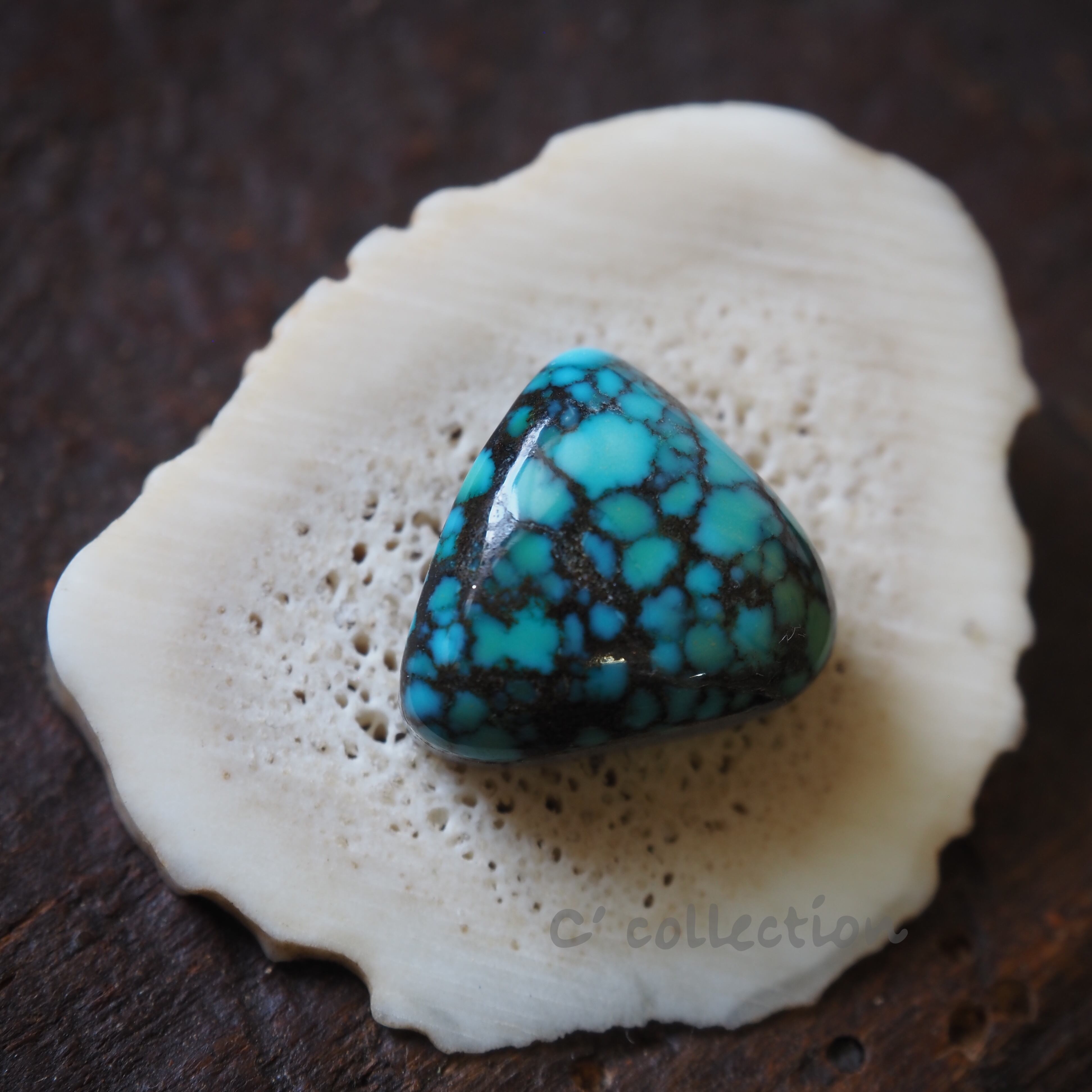 IJB-20 Indian Jewelry シルバー インレイバングル No8ターコイズ