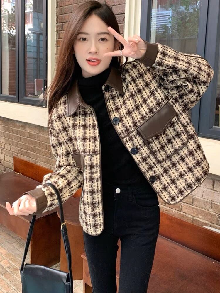 襟付き ツイードジャケット G10CJA0009 | liberal style. - 韓国