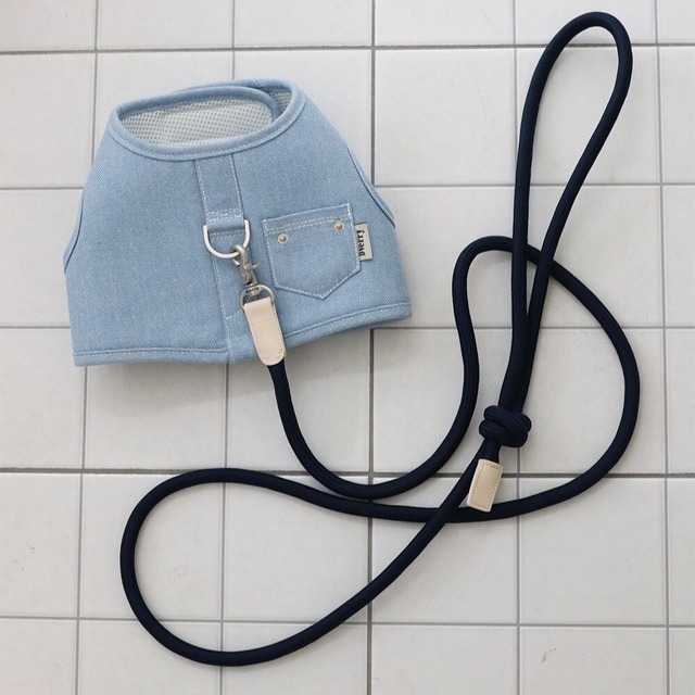 【予約】	[ Dverry ] S/Sデニムウォークハーネス（ライトブルー）