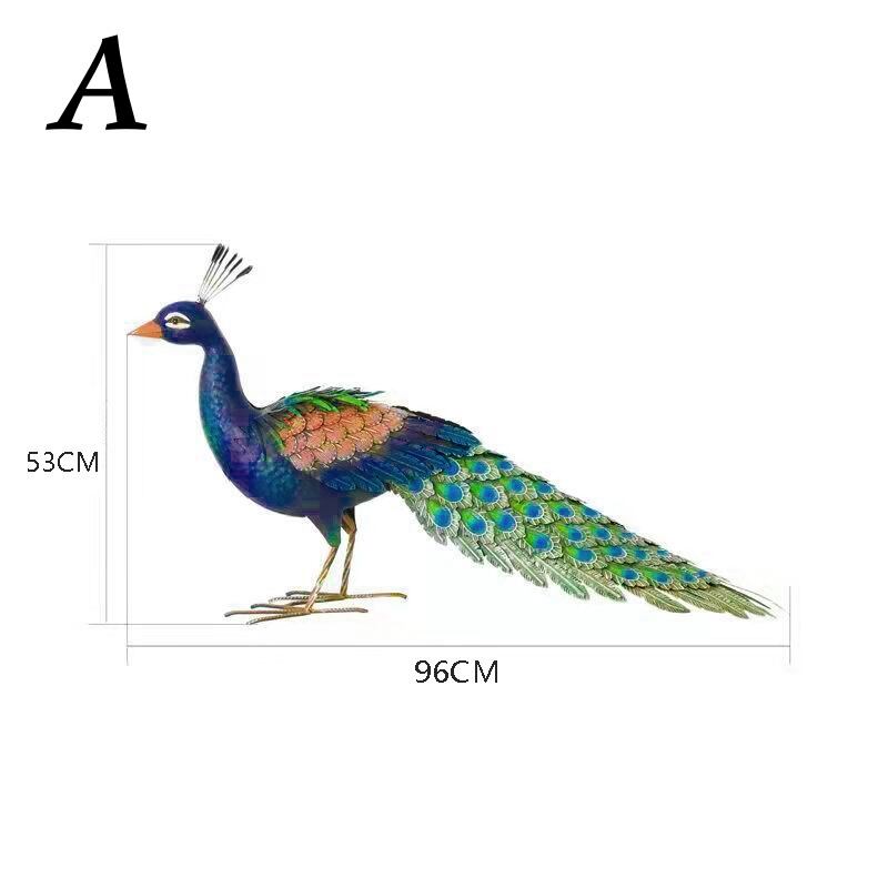 孔雀 ピーコック 羽根 尾 綺麗 美しい 置物 おしゃれ 屋外 庭 ベランダ