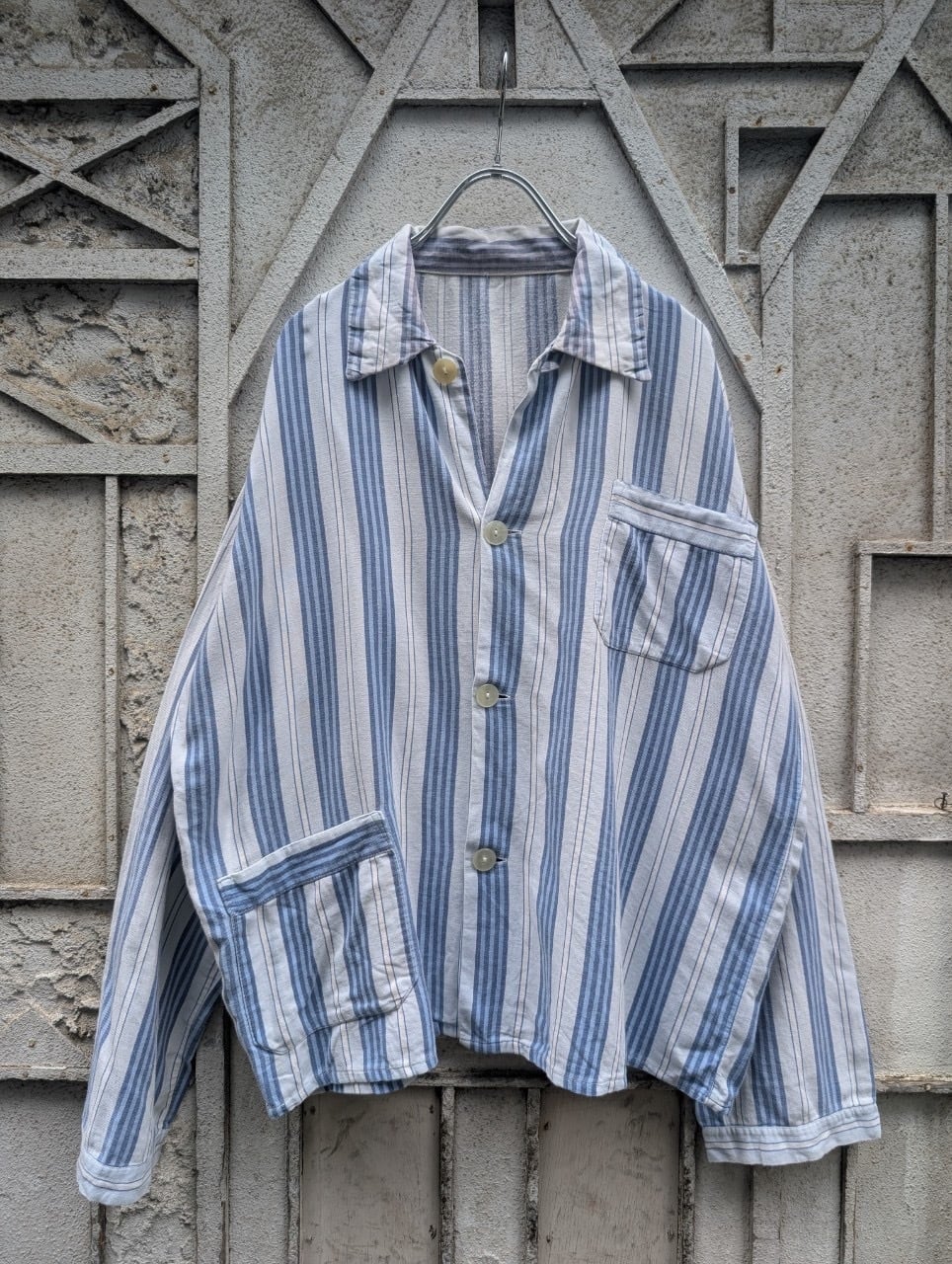 "STRIPE PAJAMA SHIRT" vintage
