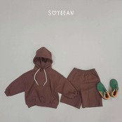 韓国子供服 / 26Autumn / soybean / フーデッド バミューダ上下セット / キッズ服 / ジュニア服 / 秋服 *XS~JL*