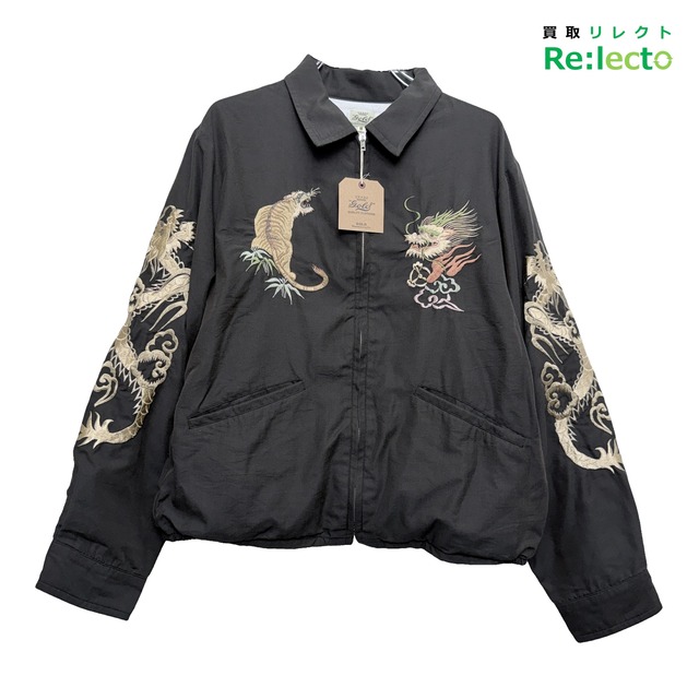 【未使用】GOLD ゴールド 東洋エンタープライズ ARKnets 別注 SOUVENIR JACKET AGED MODEL JAPAN MAP スーベニア ジャケット GL15848AK M