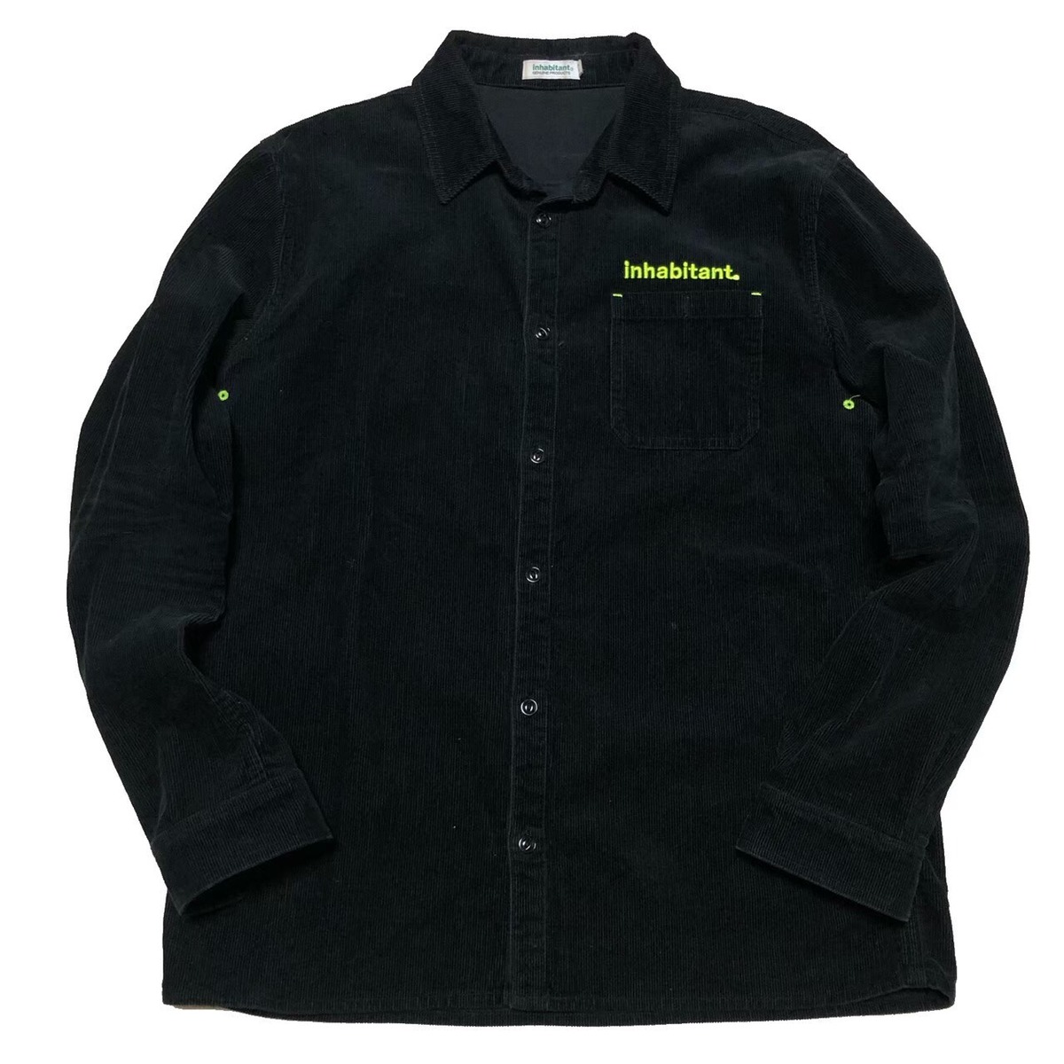 size M】inhabitant インハビタント コーデュロイ シャツ ストリート 