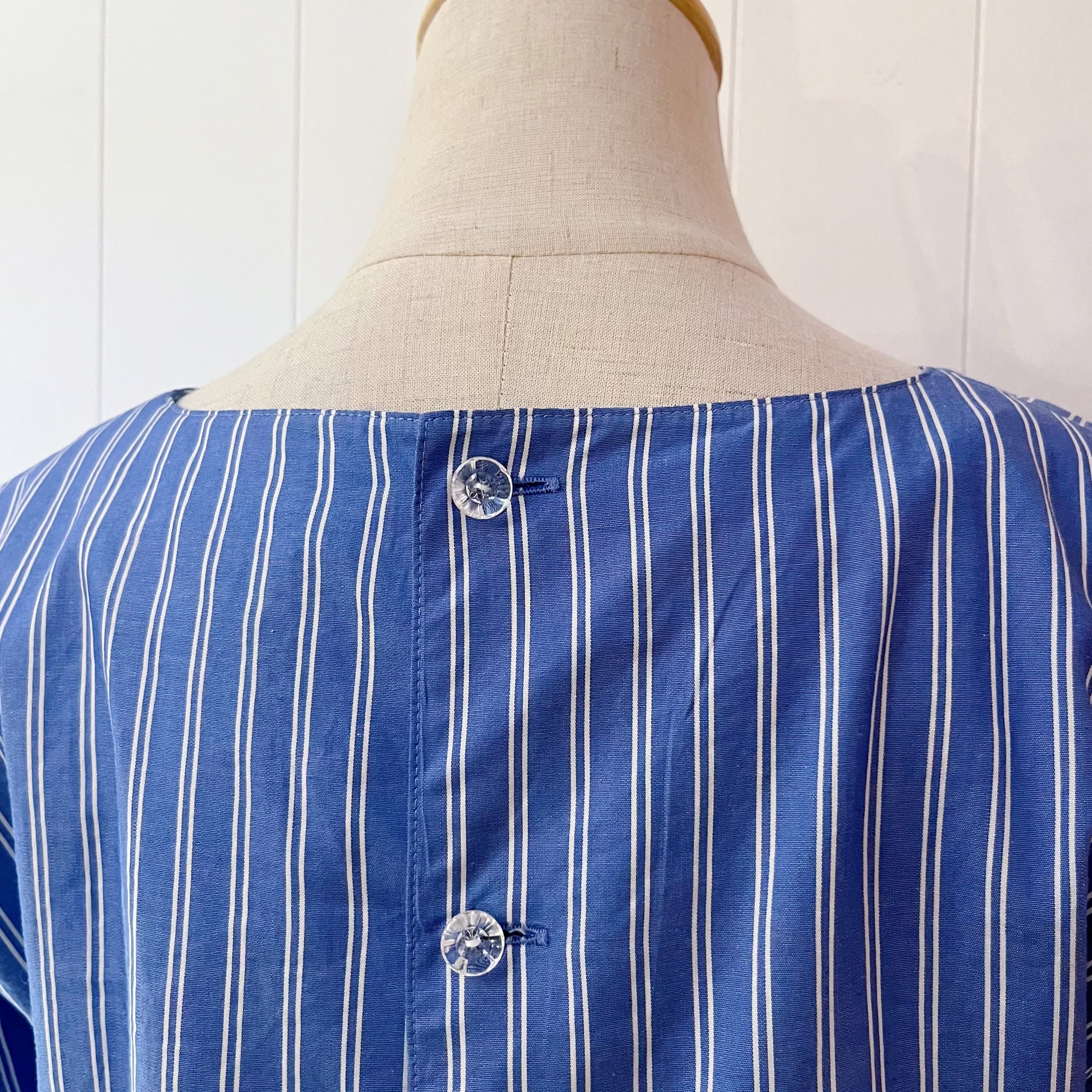 dolphin blue stripe blouse