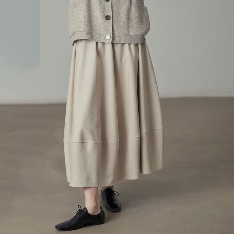 バルーンシルエット ロングスカート《2色》No.4003