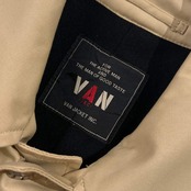 70s 80s VAN JAC ヴァンヂャケット ステンカラーコート 165-84-73/ベージュ系 メンズ アイビー トラッド ビンテージ