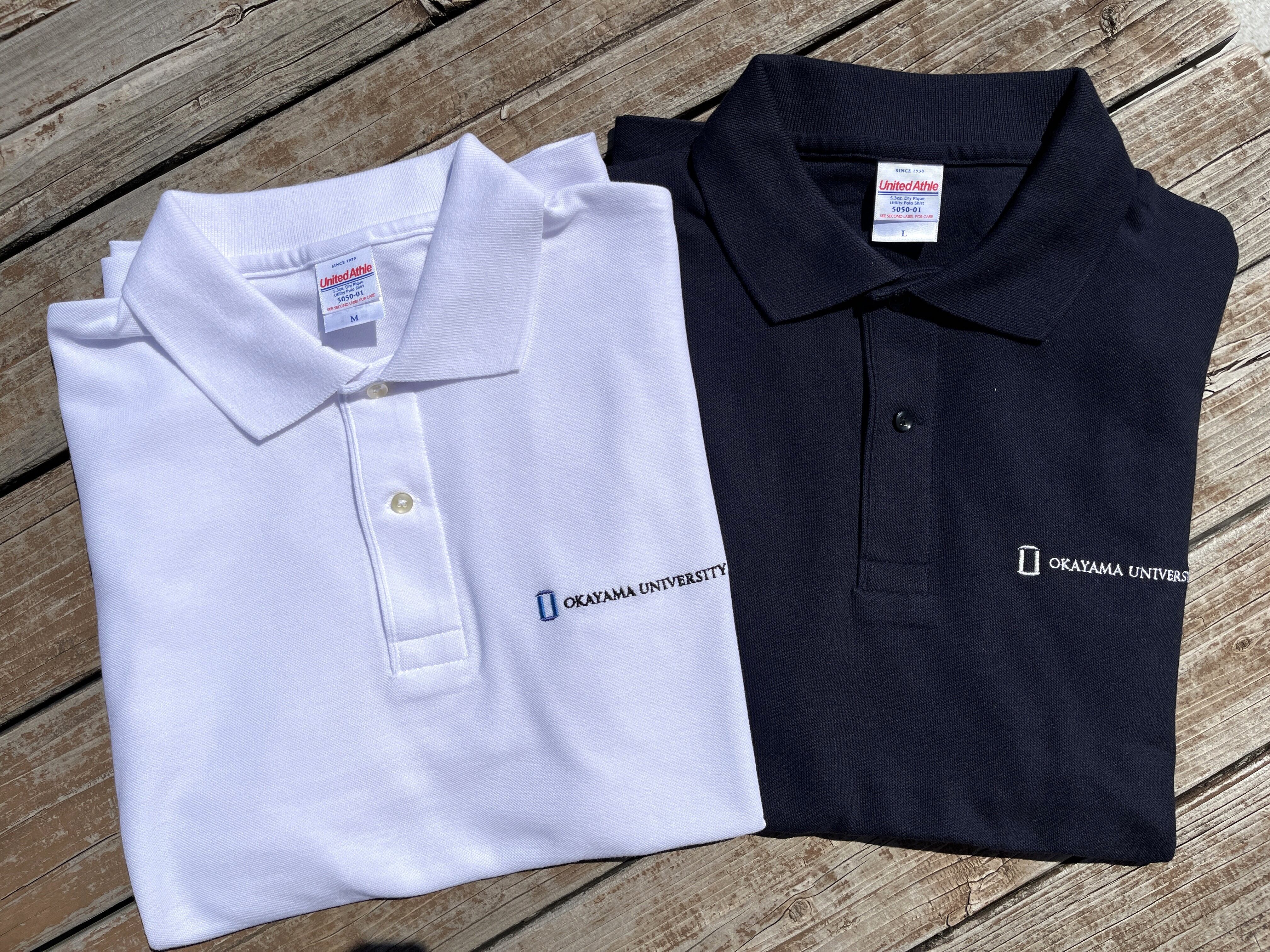 ★ロゴ物 22ss ロゴ刺繍ポロシャツ yohjiyamamoto 岡大 ロゴ刺繍ポロシャツ | 岡山大学オリジナルグッズ Online Shop