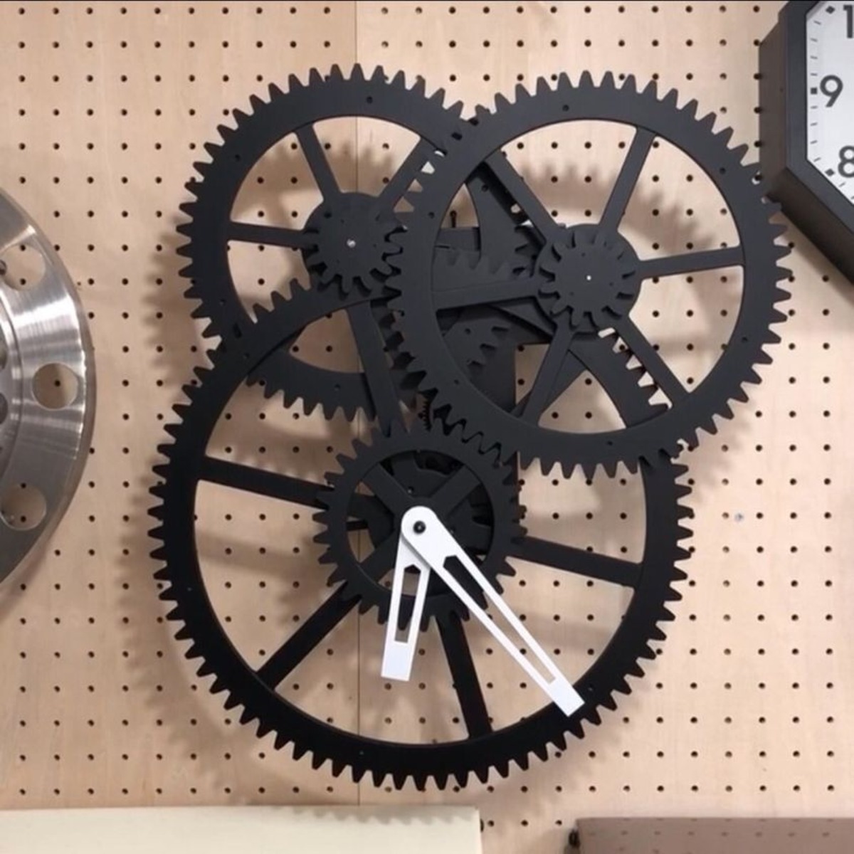 【KIKKERLAND】Triple Gear Wall Clock Transit.