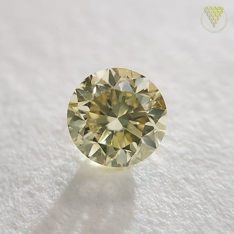 0.311 ct Fancy Light Yellow SI2 CGL 天然 イエロー ダイヤモンド ...