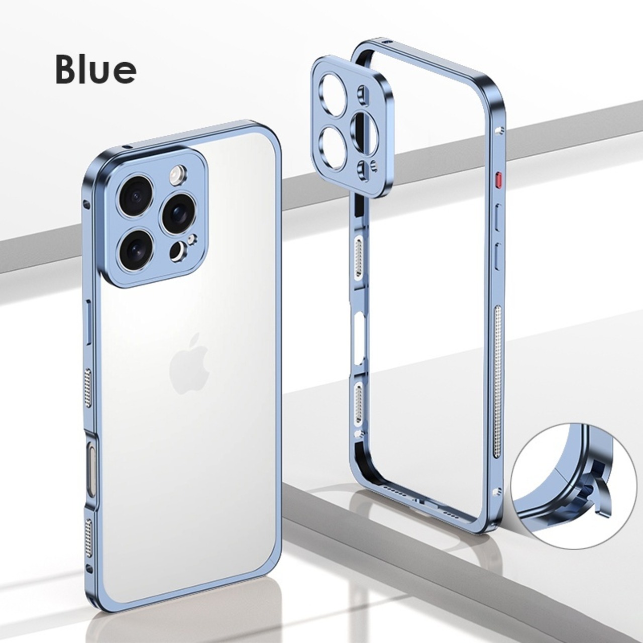 ◆iPhone 16/15/14/13/Pro/Pro Max/Plus/e◆Lock Metal Frame + Camera Cover Case / ロック メタルフレーム + カメラ カバー スマホケース
