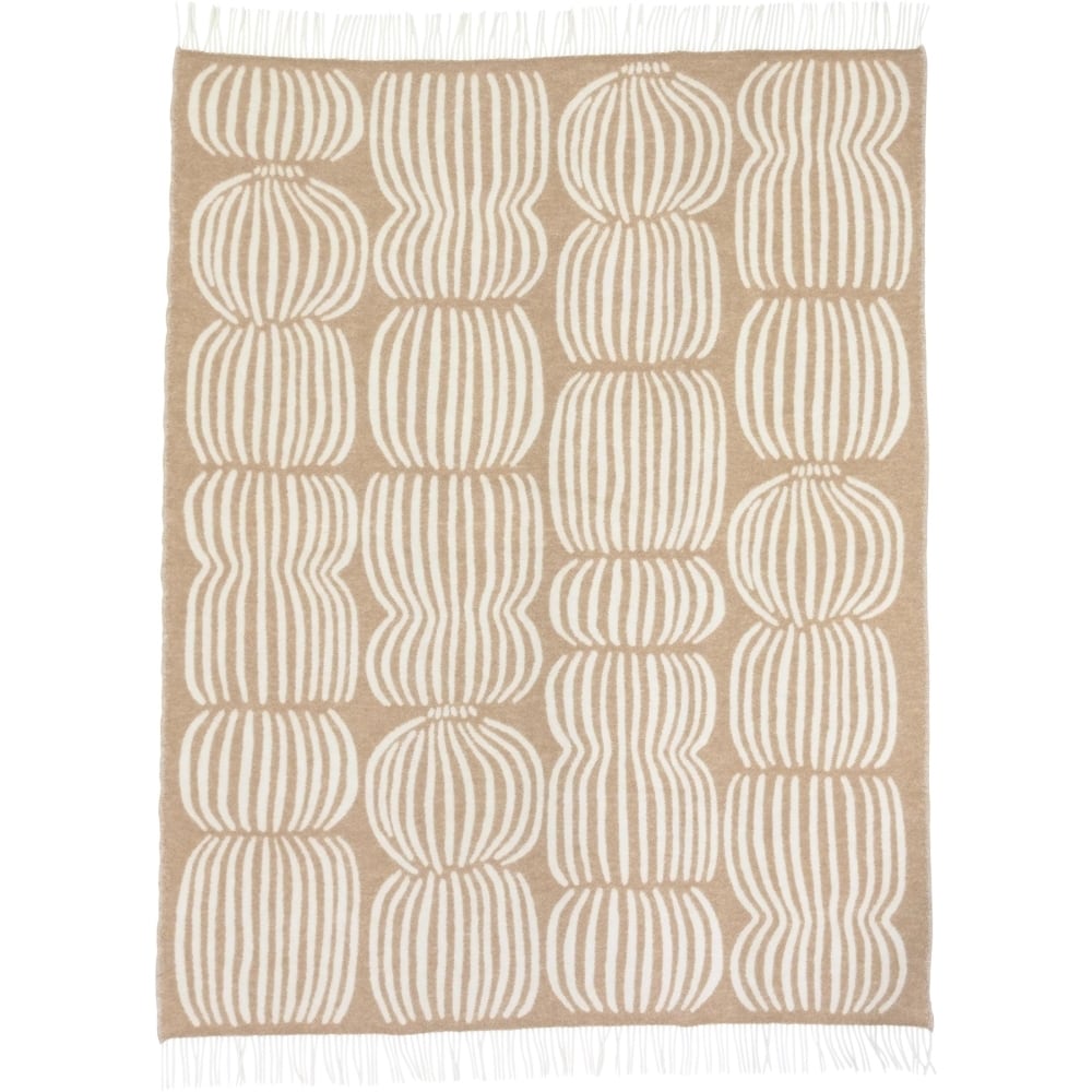 PENTIK】Vilja Blanket（ヴィリヤ ブランケット） ライトブラウン
