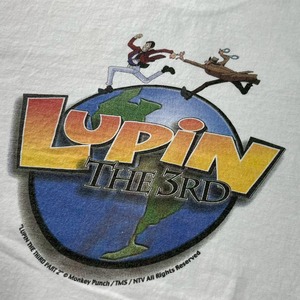希少 ルパン3世 アニメ tシャツ ビンテージ 00s 映画 ムービー XL