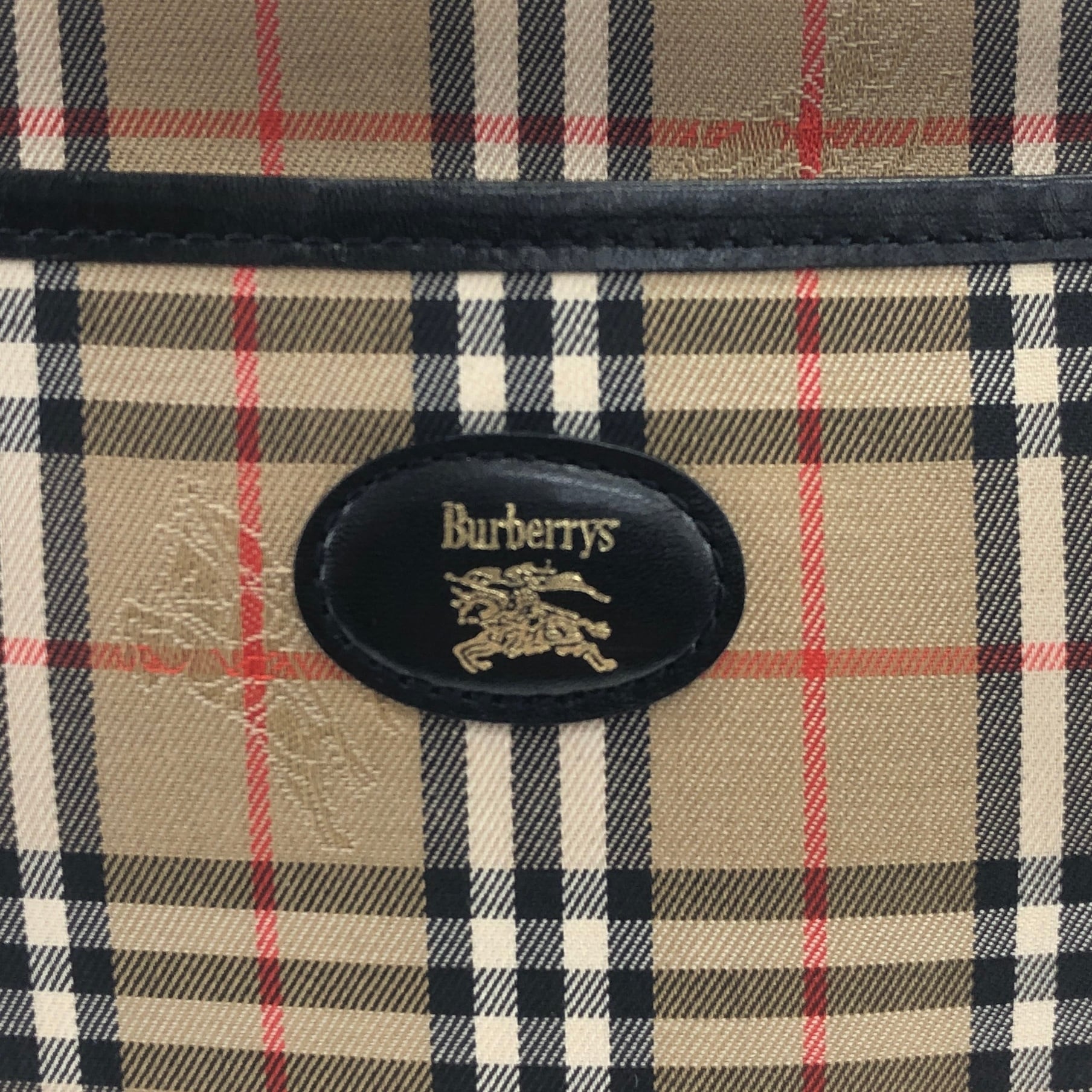 BURBERRY バーバリー チェック ショルダーバッグ ベージュ キャンバス