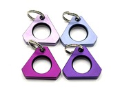 ※単品※ マウスピースホルダー  チェーン付【アルミ製】(アメジスト・グレープ・ライラック・ラベンダー)