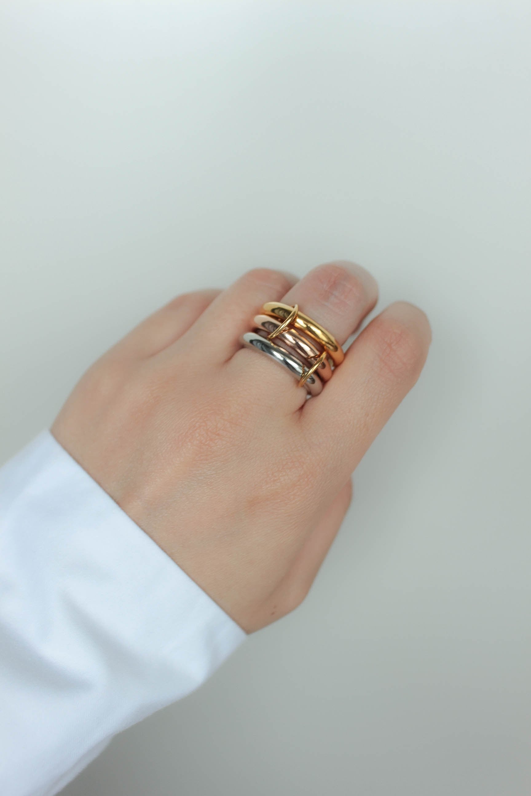 3C Tube Ring | ebine(エビネ)|金属アレルギー対応アクセサリー