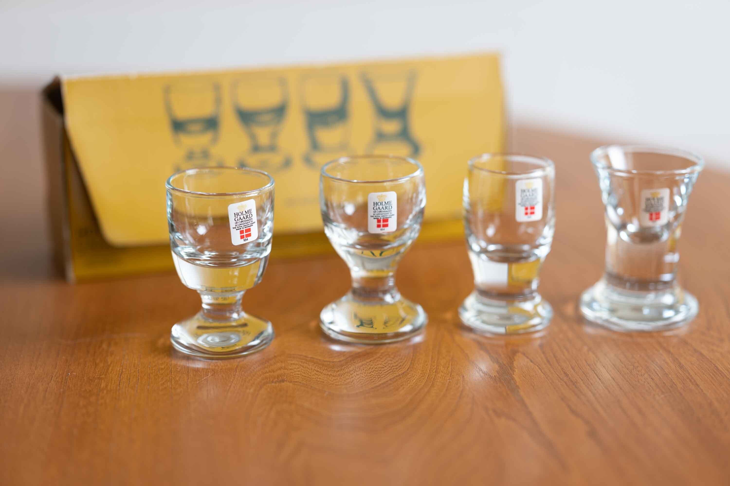 ホルムガード HOLMEGAARD 4つのサンプルグラス 箱入り 未使用品