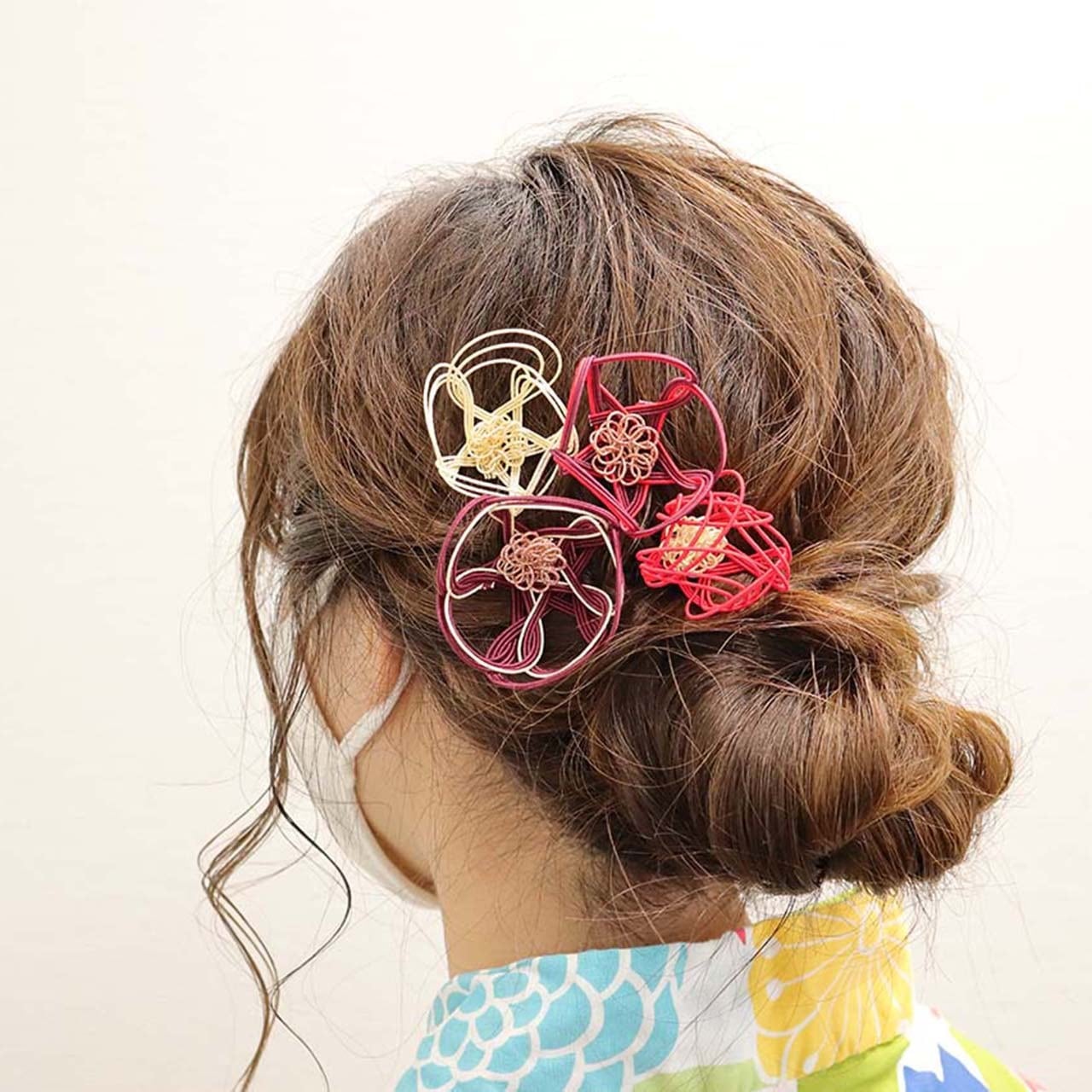 ❤️ 簪　かんざし　きつね　梅結び　水引　祭り　和装　ハンドメイド ❤️ 簪 かんざし きつね 梅結び 水引 祭り 和装 ハンドメイド ❤️ 簪