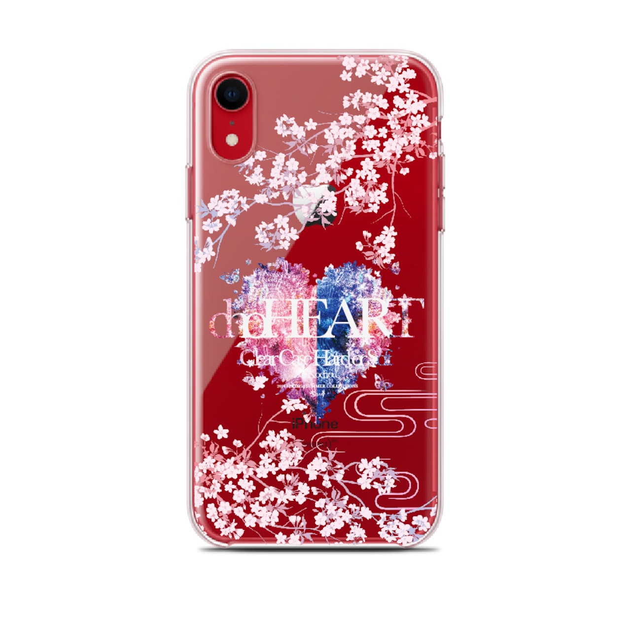 彩・胡蝶 - 和風 iPhone クリアケース(ハード or ソフト)【Re:design/蝶/ハート/桜/ロゴ】