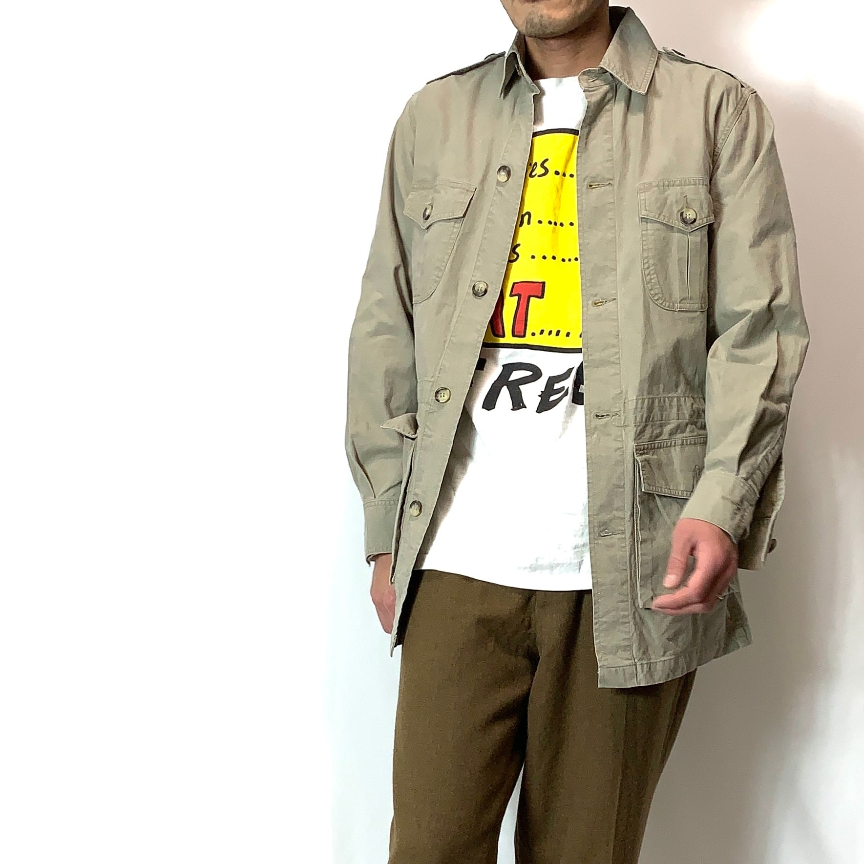 vintage old 80s BANANA REPUBLIC Safari Jacket バナナリパブリック